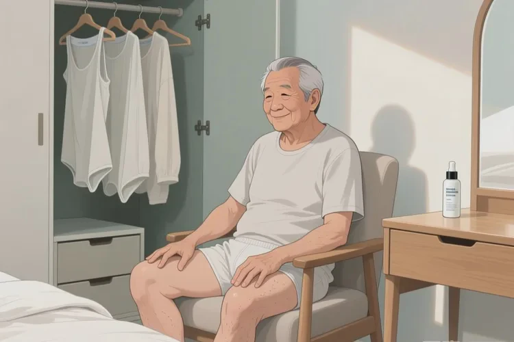 老人大腿上出湿疹可以根治吗(图1)