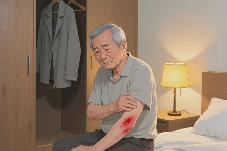 老人手臂长湿疹可以根治吗(图1)