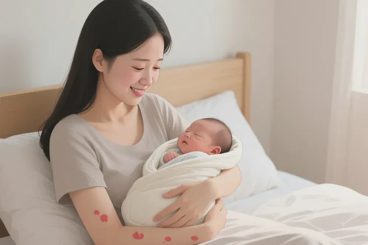 产妇全身偶尔长湿疹可以根治吗(图1)