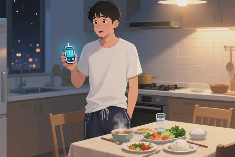 30岁晚餐血糖27.9是怎么回事(图1)