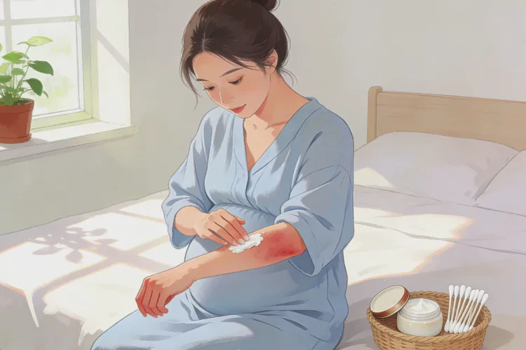 孕妇手臂有湿疹可以根治吗(图1)