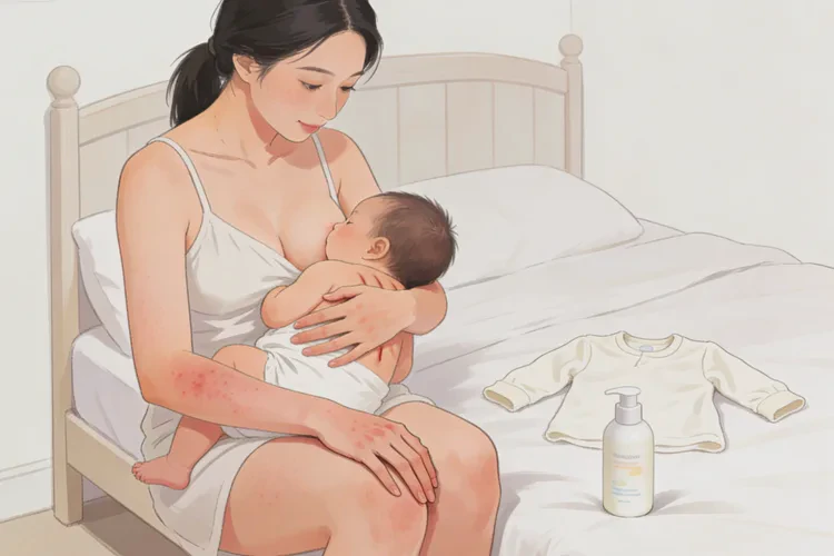 产妇手臂上长湿疹可以根治吗(图1)