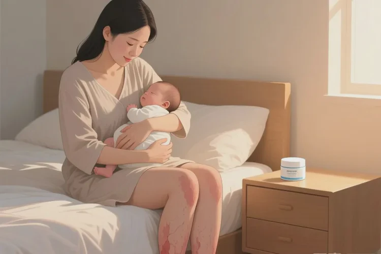 产妇小腿有湿疹可以根治吗(图1)