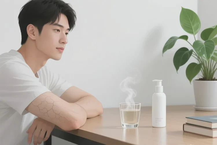 男性手臂上起湿疹可以根治吗(图1)