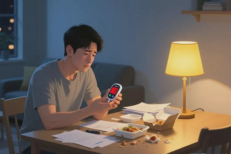 30岁晚餐血糖27.4是怎么回事(图1)