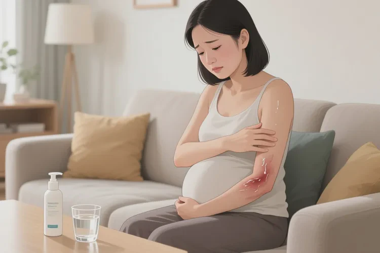 孕妇手臂长湿疹可以根治吗(图1)