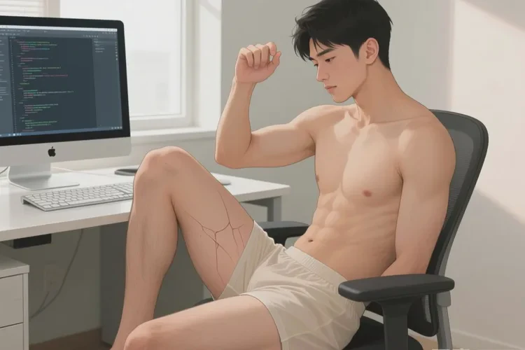 男性大腿上经常起湿疹可以根治吗(图1)