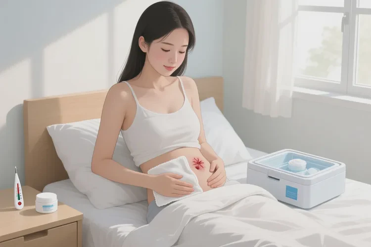 产妇肚子偶尔长湿疹可以根治吗(图1)