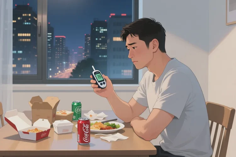 30岁晚餐血糖18.4是怎么回事(图1)