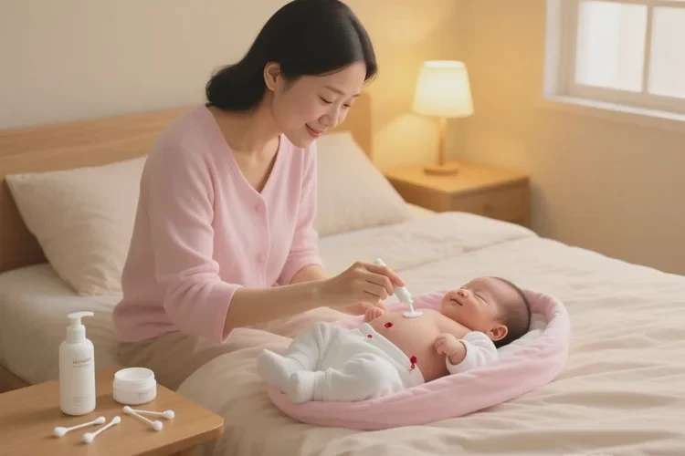 新生儿肚子上经常起湿疹可以根治吗(图1)