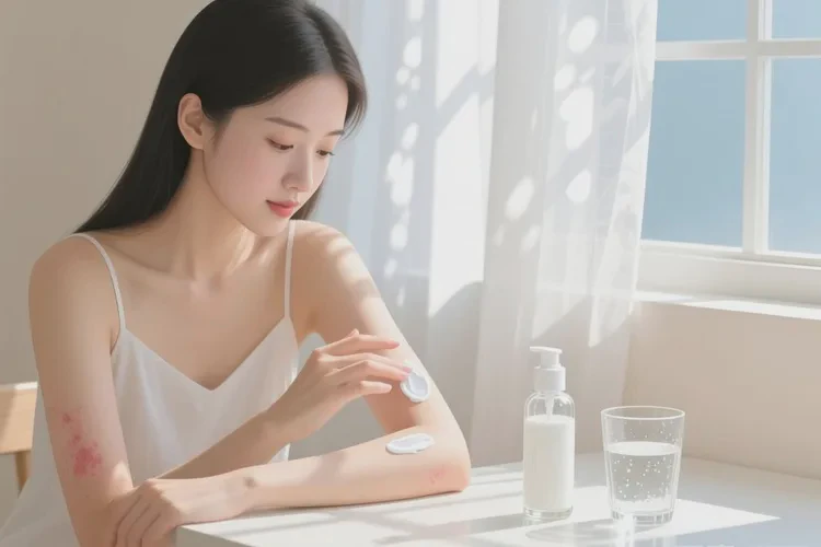 女性手臂上容易起湿疹能根治吗(图1)