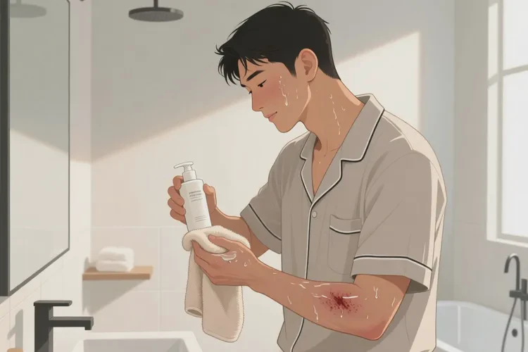 男生手臂长湿疹可以根治吗(图1)