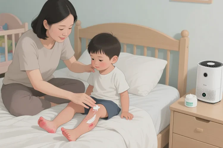 小儿小腿出湿疹可以根治吗(图1)