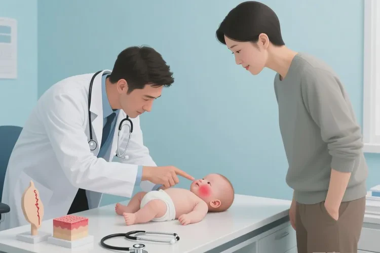 新生儿脸上出湿疹可以根治吗(图2)