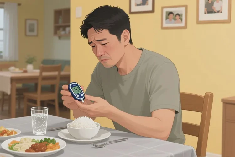 30岁中餐血糖12.8是怎么回事(图1)