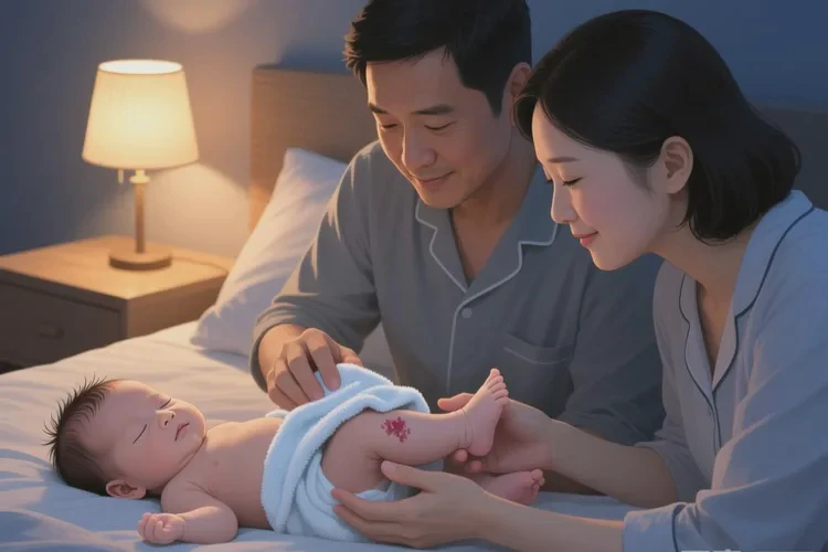 新生儿小腿经常起湿疹可以根治吗(图1)