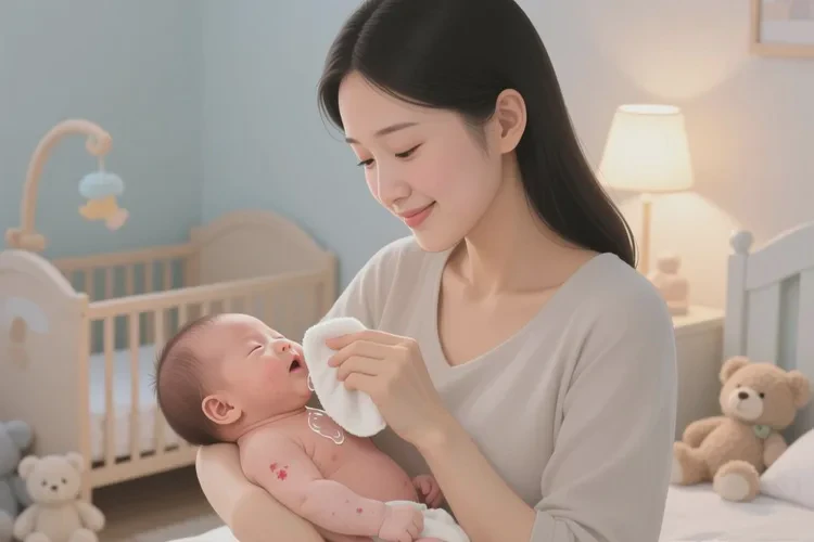 新生儿脖子出湿疹可以根治吗(图1)