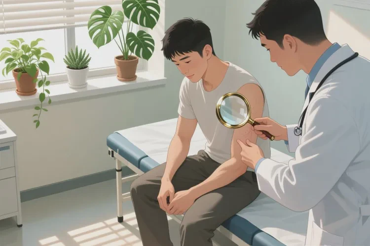 男生手臂上有湿疹可以根治吗(图3)