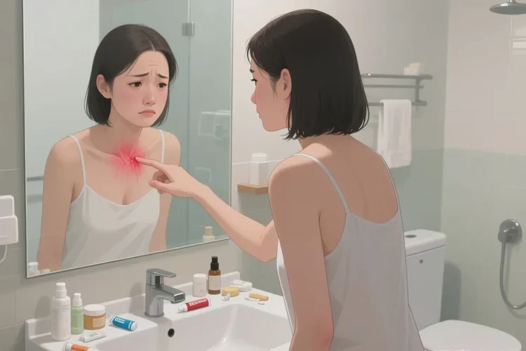 女性身上偶尔长湿疹可以根治吗(图1)