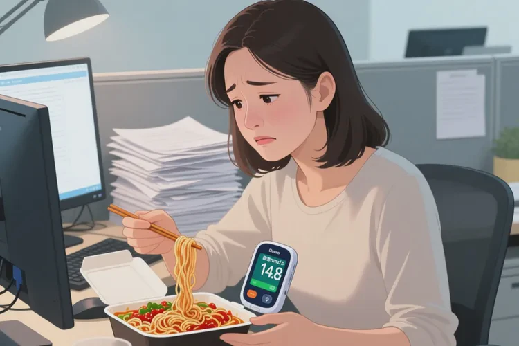 30岁中餐血糖14.8是怎么回事