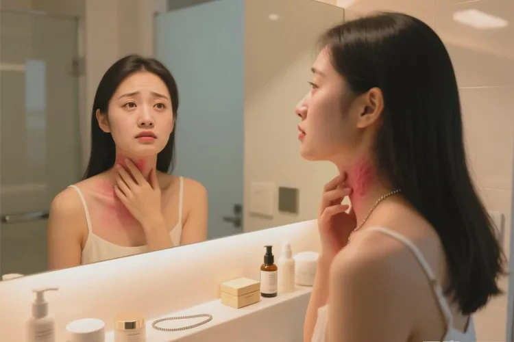 女生脖子容易起湿疹可以根治吗(图1)