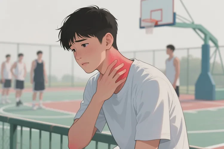 青少年脖子经常起湿疹可以根治吗(图1)