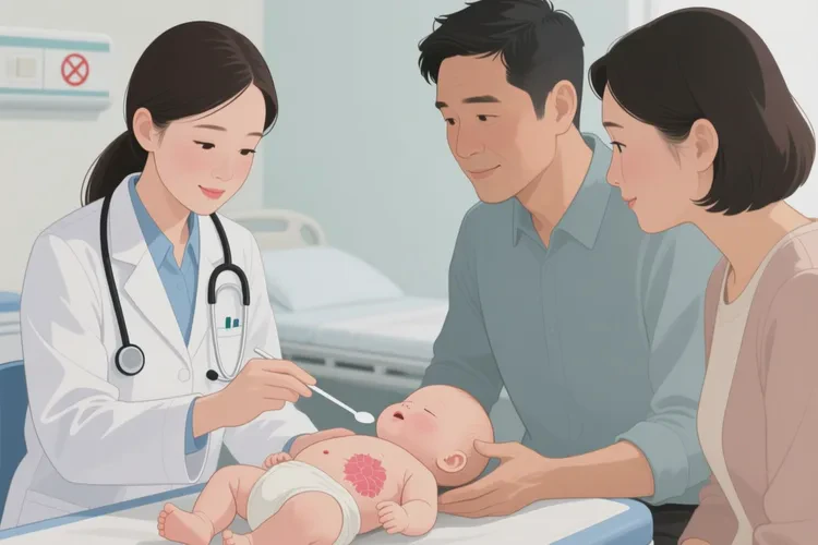 新生儿肚子上偶尔长湿疹可以根治吗(图3)