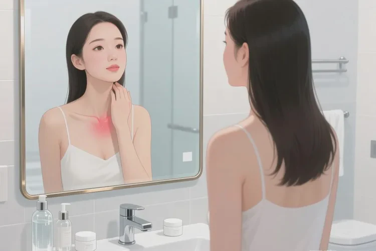 女生脖子上容易起湿疹可以根治吗(图1)