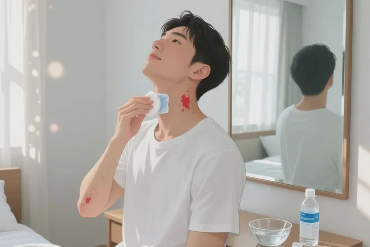 男生脖子偶尔长湿疹可以根治吗(图1)