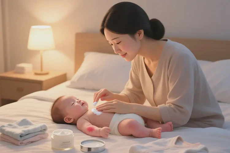 新生儿手臂上有湿疹可以根治吗(图1)