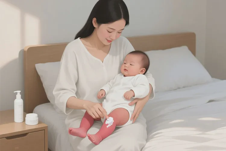 新生儿小腿出现湿疹可以根治吗(图1)