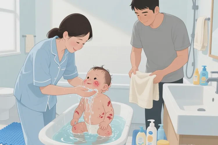 新生儿脸上起湿疹可以根治吗(图2)