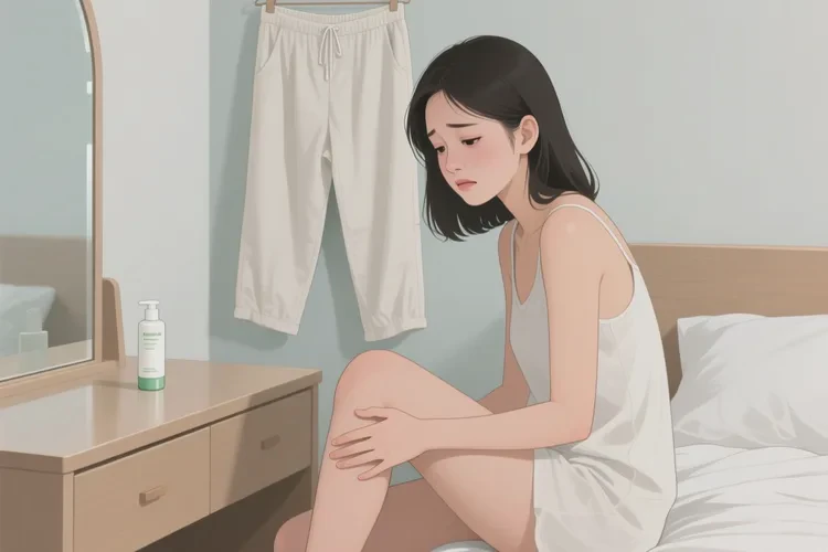 女生大腿偶尔长湿疹可以根治吗(图1)