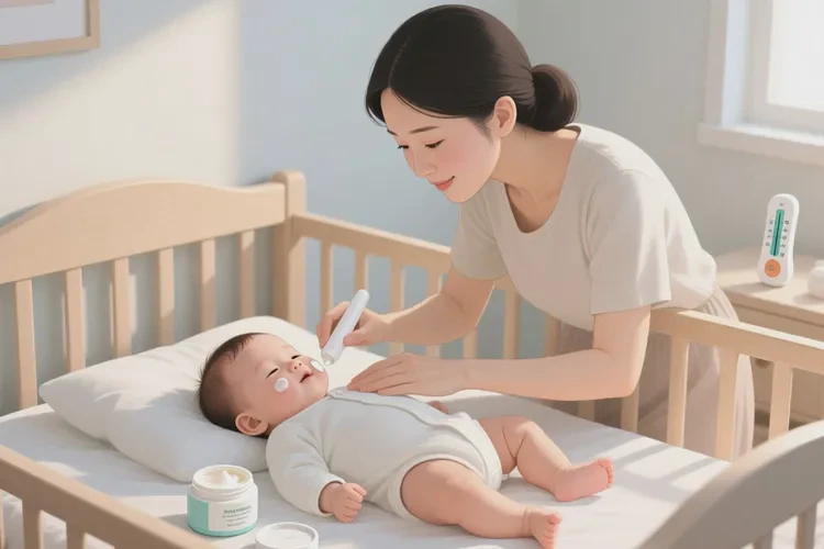 幼儿肚子上长湿疹可以根治吗(图1)