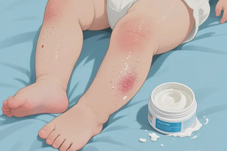 幼儿大腿上偶尔起湿疹可以根治吗(图2)