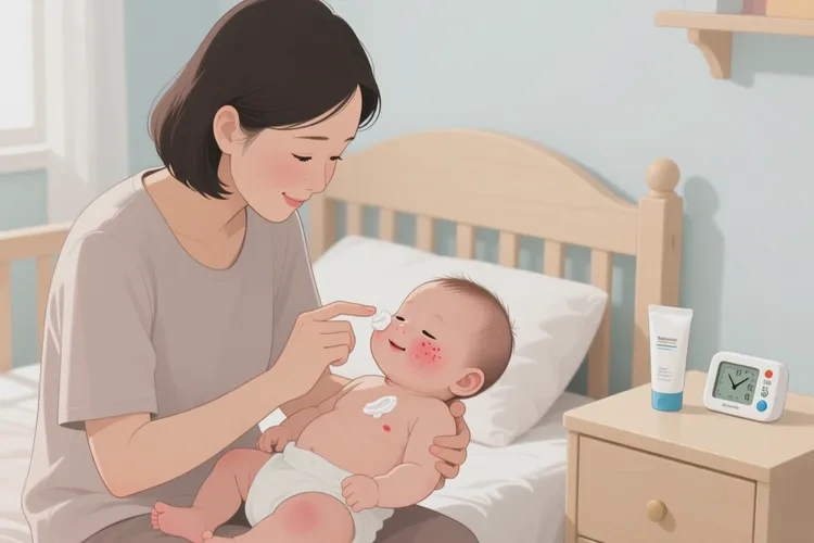 小儿面部容易起湿疹可以根治吗(图1)