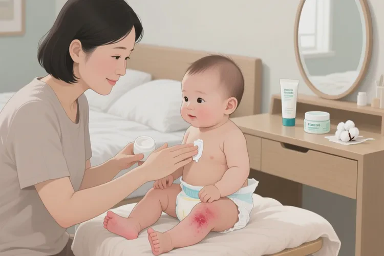 小儿小腿上有湿疹可以根治吗(图1)