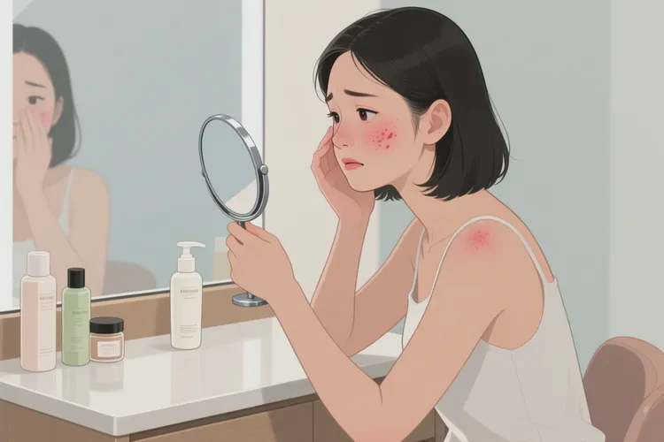 女性脸上出现湿疹可以根治吗(图1)