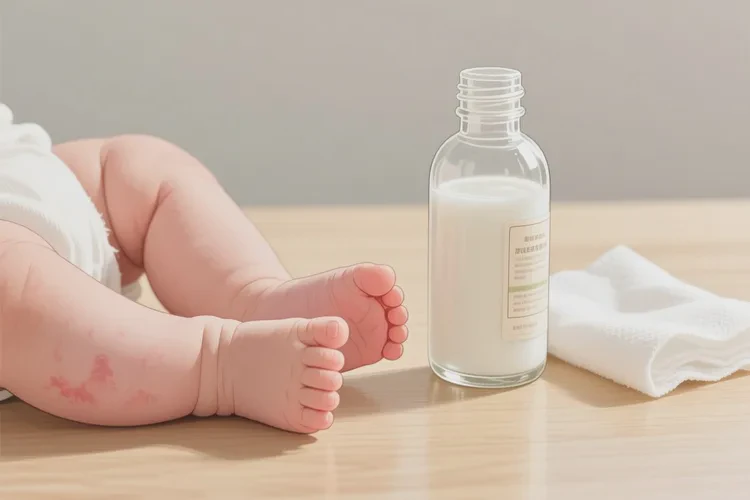 新生儿小腿偶尔长湿疹可以根治吗(图2)