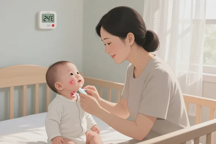 小儿脖子起湿疹可以根治吗(图1)