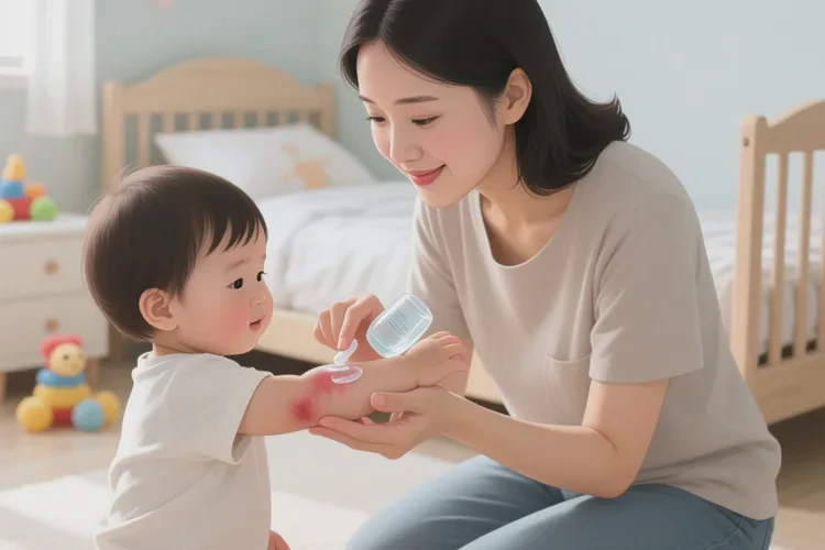 小儿手臂上偶尔长湿疹可以根治吗(图1)