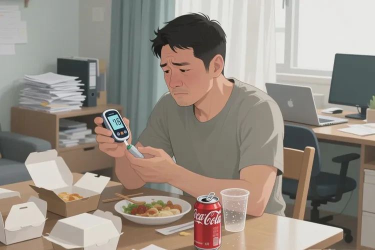 30岁中餐血糖18.2是怎么回事(图1)