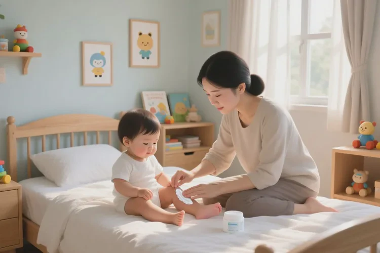 幼儿小腿上容易长湿疹可以根治吗(图1)