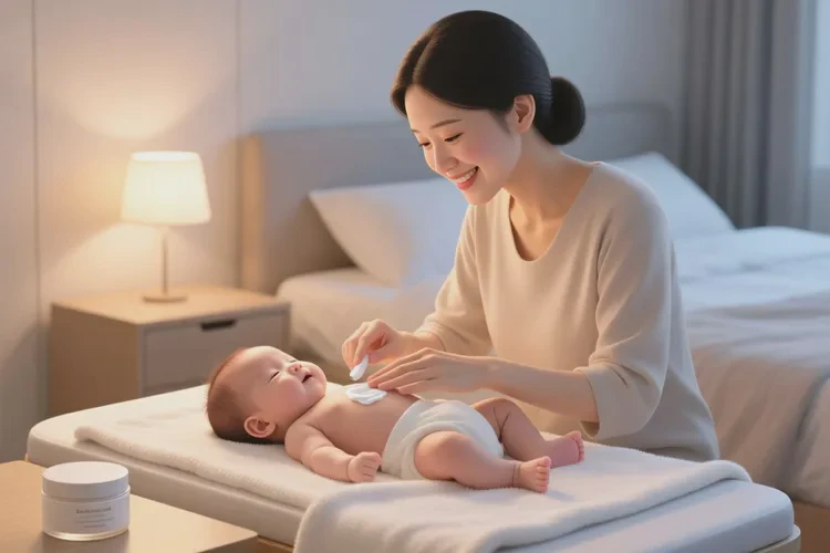 新生儿肚子上有湿疹可以根治吗(图1)