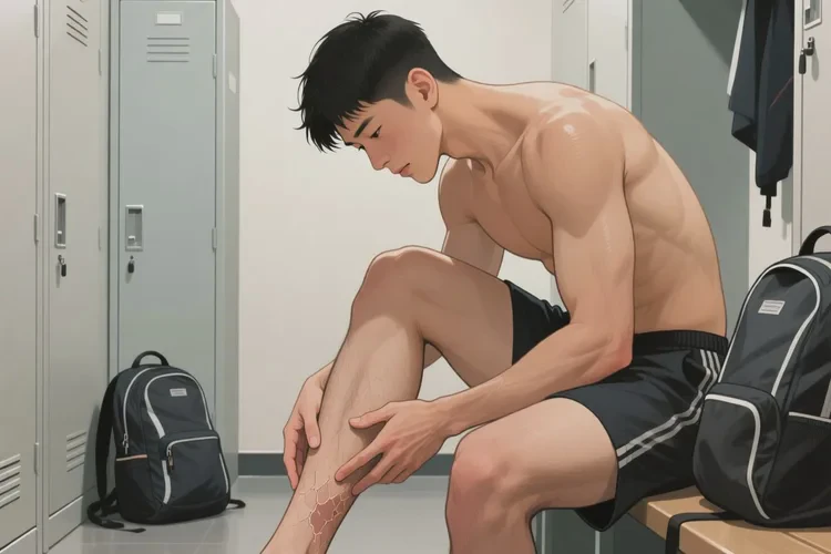 男生小腿上有湿疹可以根治吗(图1)