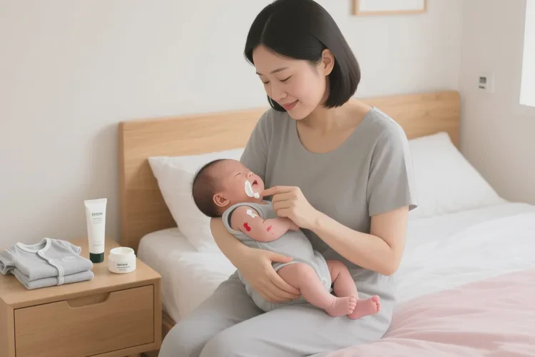 新生儿手臂经常长湿疹可以根治吗(图1)