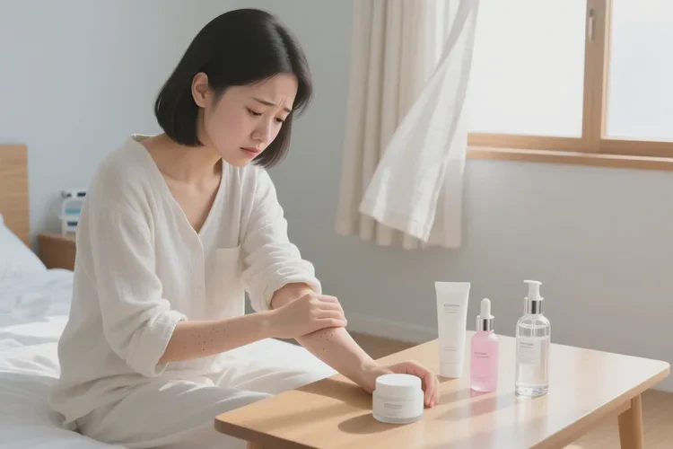 女生手臂上经常长湿疹可以根治吗(图1)