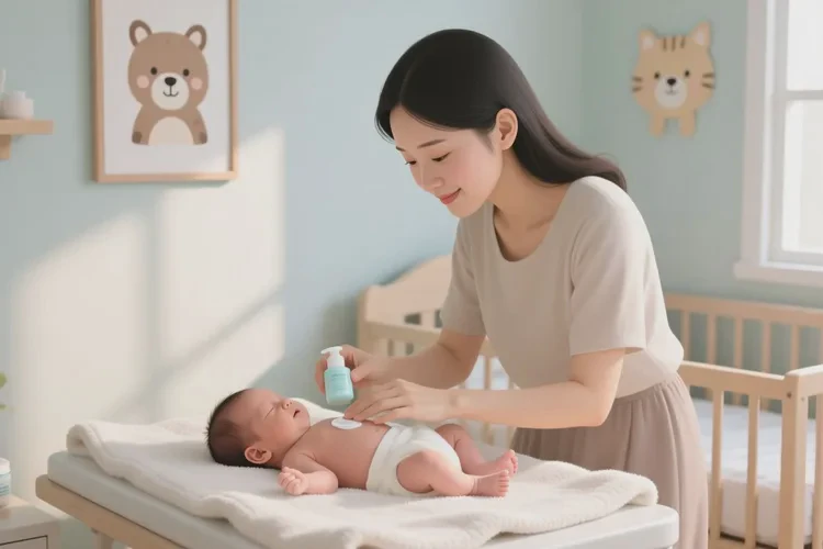 新生儿肚子容易长湿疹可以根治吗(图1)