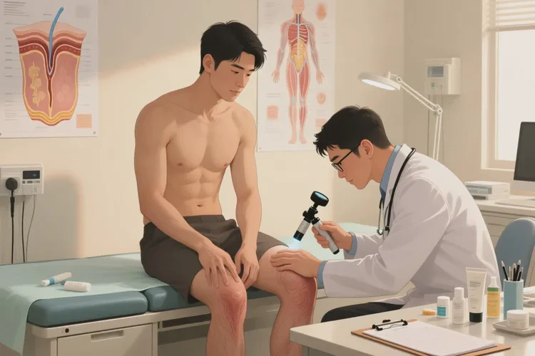 男生四肢长湿疹可以根治吗(图2)