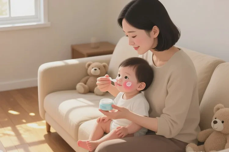 小儿面部偶尔起湿疹可以根治吗(图1)